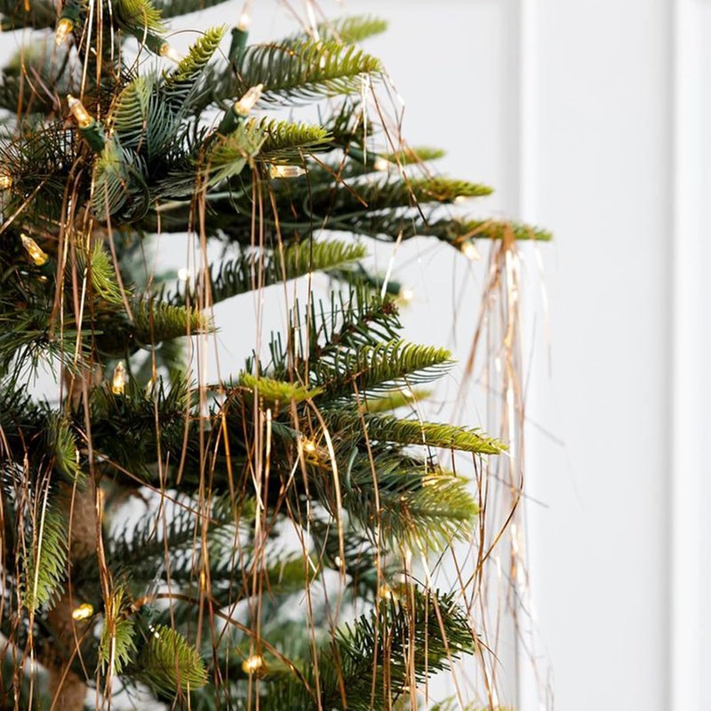 happylain 2000 Strands Christmas Tinsel Icicles, 19.8" Gold Icicle for Xmas Tree, Holiday, Birthday, Wedding, Party Hanging Decoration - Image 4